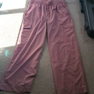 Old Navy, mauve pink, wide leg cargo pants